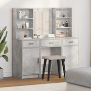 Dressing Table Set 3 pcs Concrete Grey 50 x 41 x 135 cm - Bargainia.com - 8721158865403 - 3334293
