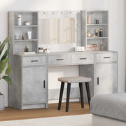 Dressing Table Set 3 pcs Concrete Grey 78.5 x 41 x 135 cm - Bargainia.com - 8721158865311 - 3334284