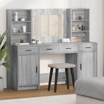 Dressing Table Set 3 pcs Grey sonoma 78.5 x 41 x 135 cm - Bargainia.com - 