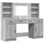 Dressing Table Set 3 pcs Grey sonoma 78.5 x 41 x 135 cm - Bargainia.com - 