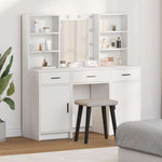 Dressing Table Set 3 pcs White 50 x 41 x 135 cm Engineered wood - Bargainia.com - 