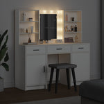 Dressing Table Set 3 pcs White 50 x 41 x 135 cm Engineered wood - Bargainia.com - 
