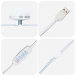 Dressing Table Set 3 pcs White 50 x 41 x 135 cm Engineered wood - Bargainia.com - 