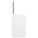 Dressing Table Set with a Mirror White Solid Wood Pine - Bargainia.com - 