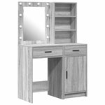 Dressing Table Set with Door 2 pcs Grey sonoma 50 x 41 x 135 cm - Bargainia.com - 