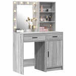 Dressing Table Set with Door 2 pcs Grey sonoma 50 x 41 x 135 cm - Bargainia.com - 