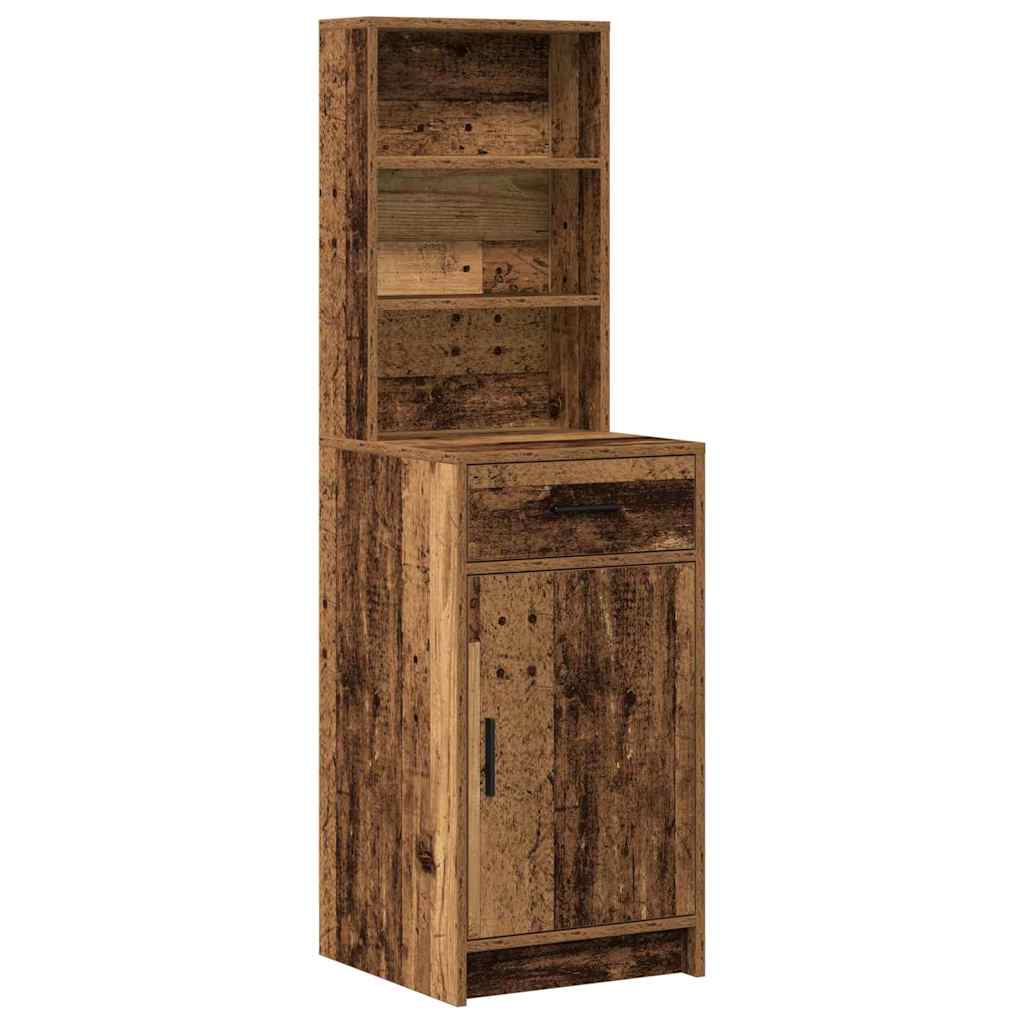 Dressing Table Set with Drawer 3 pcs Old wood 50 x 41 x 135 cm - Bargainia.com - 8721158865441 - 3334297