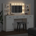 Dressing Table Set with Drawer 3 pcs White 78.5 x 41 x 135 cm - Bargainia.com - 