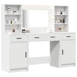 Dressing Table Set with Drawer 3 pcs White 78.5 x 41 x 135 cm - Bargainia.com - 