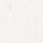 Dressing Table White 95x50x134 cm Solid Wood Pine - Bargainia.com - 