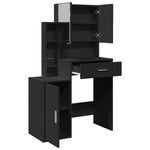 Dressing Table with Cabinet Black 80x35x132 cm - Bargainia.com - 