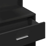 Dressing Table with Cabinet Black 80x35x132 cm - Bargainia.com - 