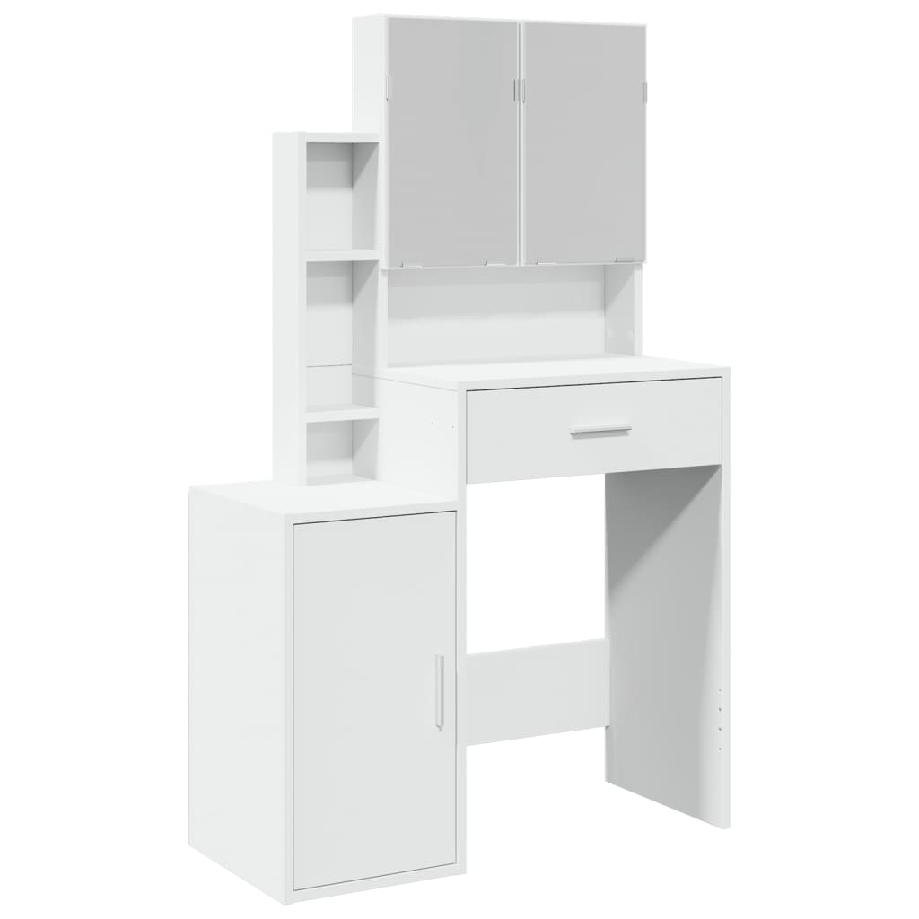 Dressing Table with Cabinet White 80x35x132 cm - Bargainia.com - 8721102816567 - 848234