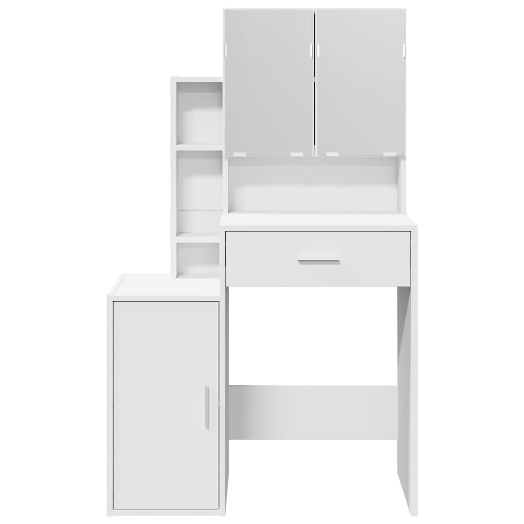 Dressing Table with Cabinet White 80x35x132 cm - Bargainia.com - 8721102816567 - 848234