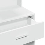 Dressing Table with Cabinet White 80x35x132 cm - Bargainia.com - 