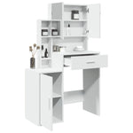 Dressing Table with Cabinet White 80x35x132 cm - Bargainia.com - 