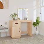 Dressing Table with LED 95x50x133.5 cm Solid Wood Pine - Bargainia.com - 