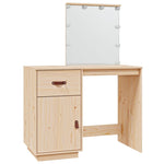 Dressing Table with LED 95x50x133.5 cm Solid Wood Pine - Bargainia.com - 
