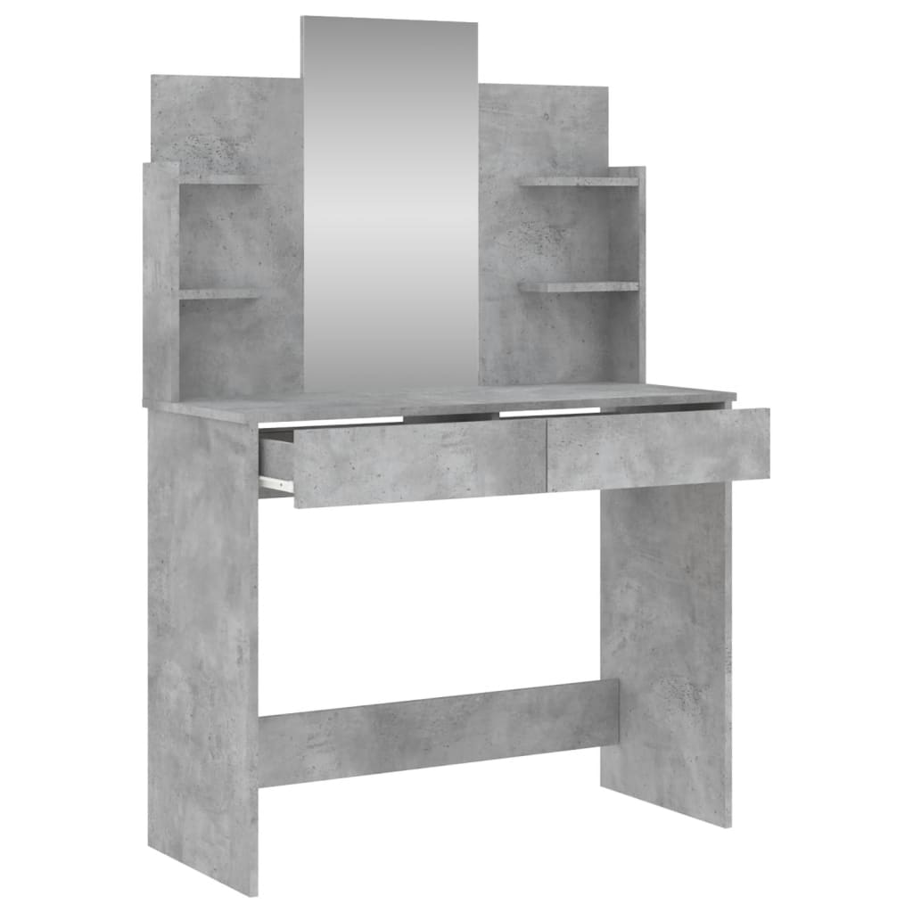 Dressing Table with Mirror Concrete Grey 96x39x142 cm - Bargainia.com - 8721012134133 - 837577