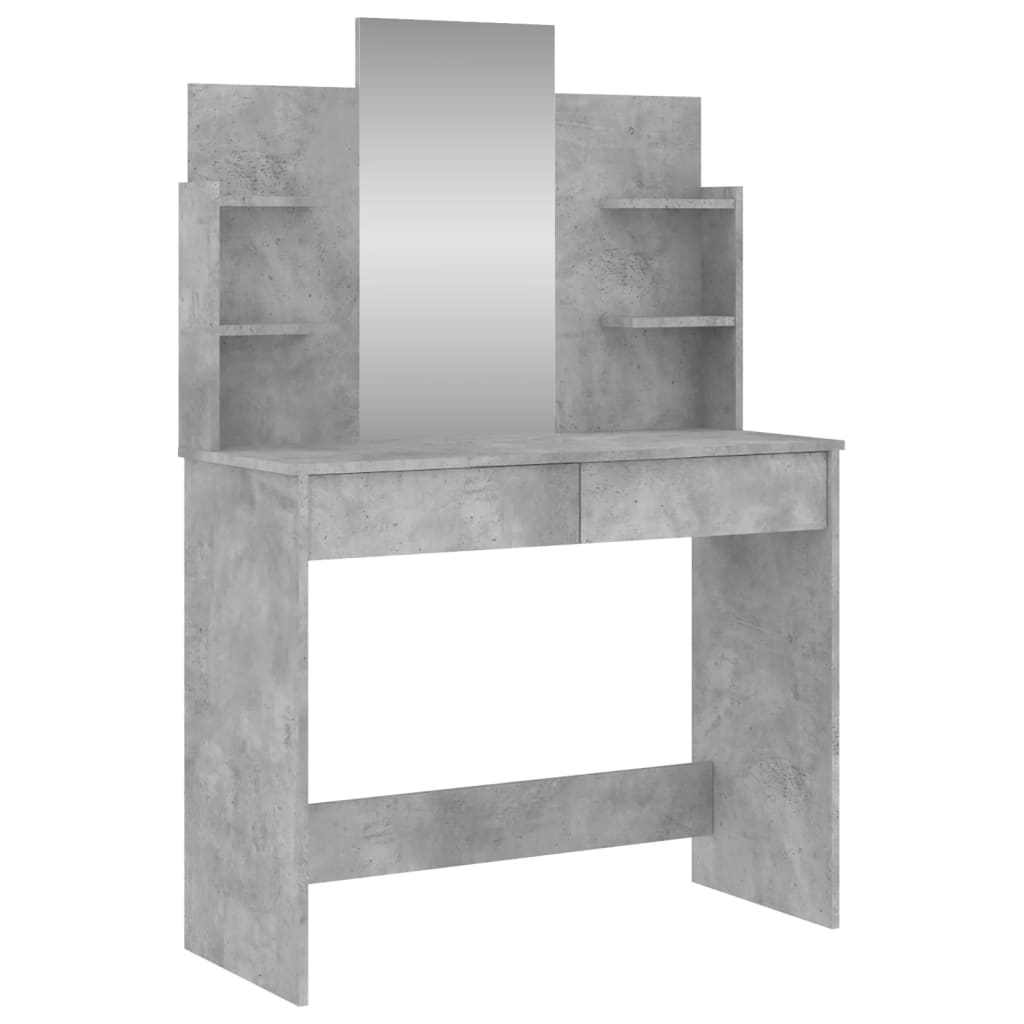 Dressing Table with Mirror Concrete Grey 96x39x142 cm - Bargainia.com - 8721012134133 - 837577