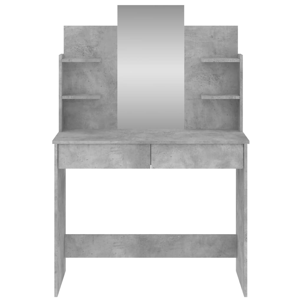 Dressing Table with Mirror Concrete Grey 96x39x142 cm - Bargainia.com - 8721012134133 - 837577