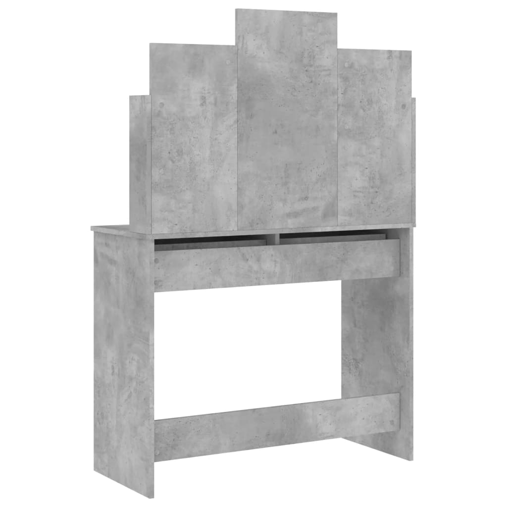 Dressing Table with Mirror Concrete Grey 96x39x142 cm - Bargainia.com - 8721012134133 - 837577