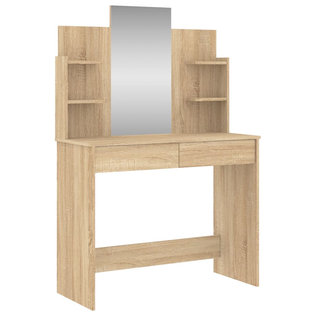 Dressing Table with Mirror Sonoma Oak 96x39x142 cm - Bargainia.com - 8721012134126 - 837576