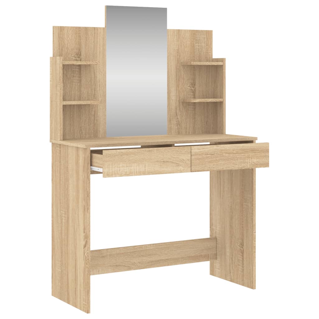 Dressing Table with Mirror Sonoma Oak 96x39x142 cm - Bargainia.com - 8721012134126 - 837576