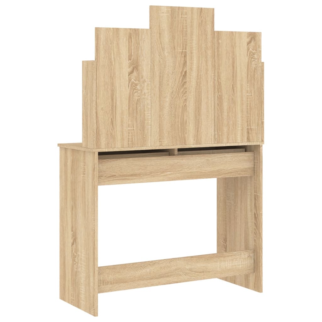 Dressing Table with Mirror Sonoma Oak 96x39x142 cm - Bargainia.com - 8721012134126 - 837576