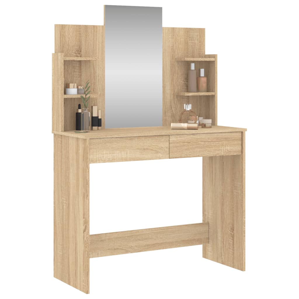 Dressing Table with Mirror Sonoma Oak 96x39x142 cm - Bargainia.com - 8721012134126 - 837576