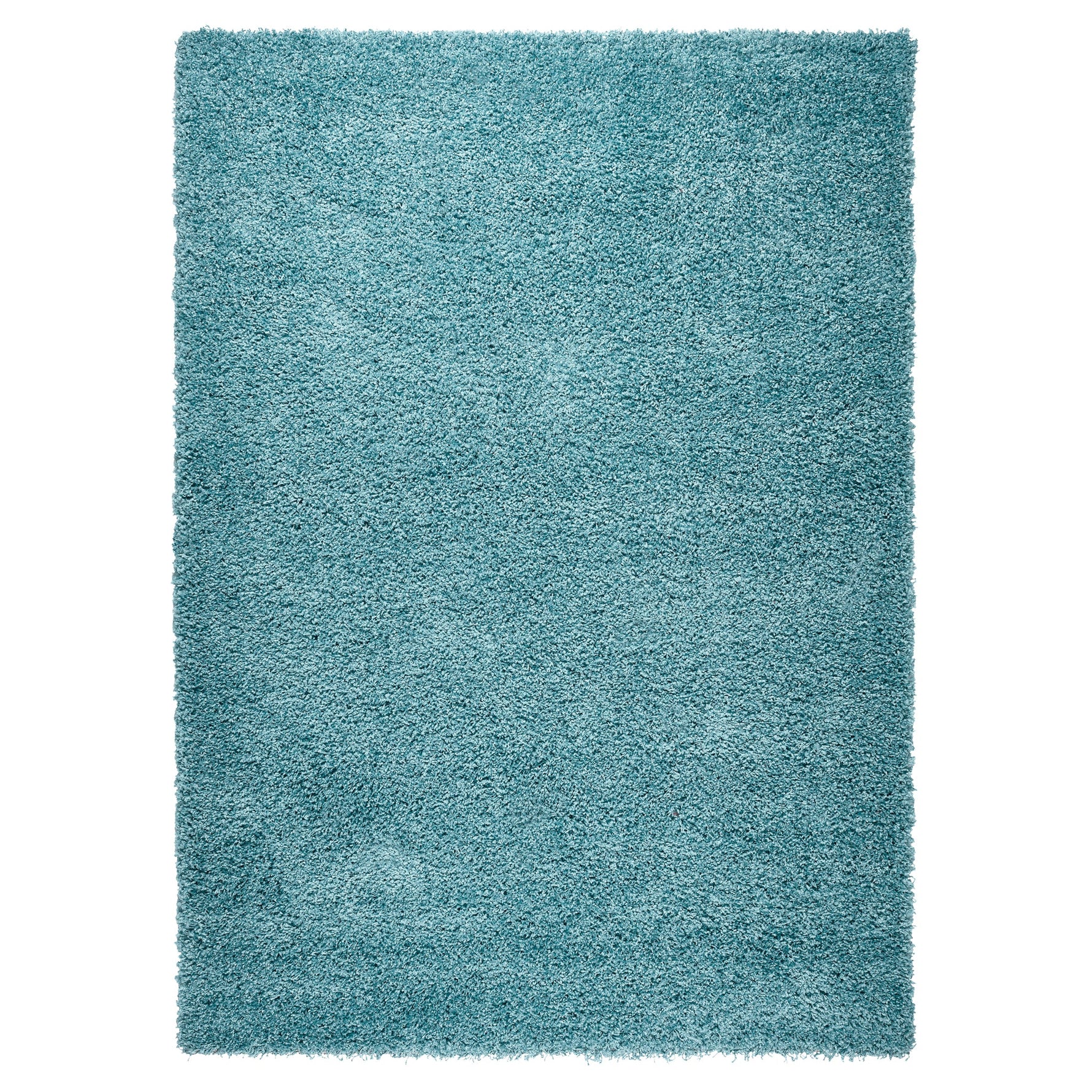 Duck Egg Blue Thick Shaggy Rug - California - Bargainia.com - 