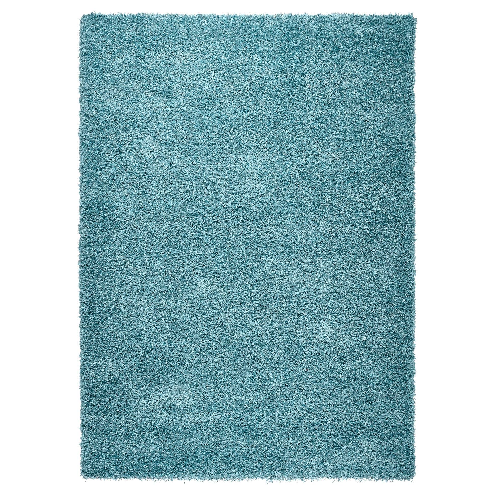 Duck Egg Blue Thick Shaggy Rug - California Rugs Rug Masters 60x110cm (2'x3'7")