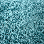 Duck Egg Blue Thick Shaggy Rug - California - Bargainia.com - 