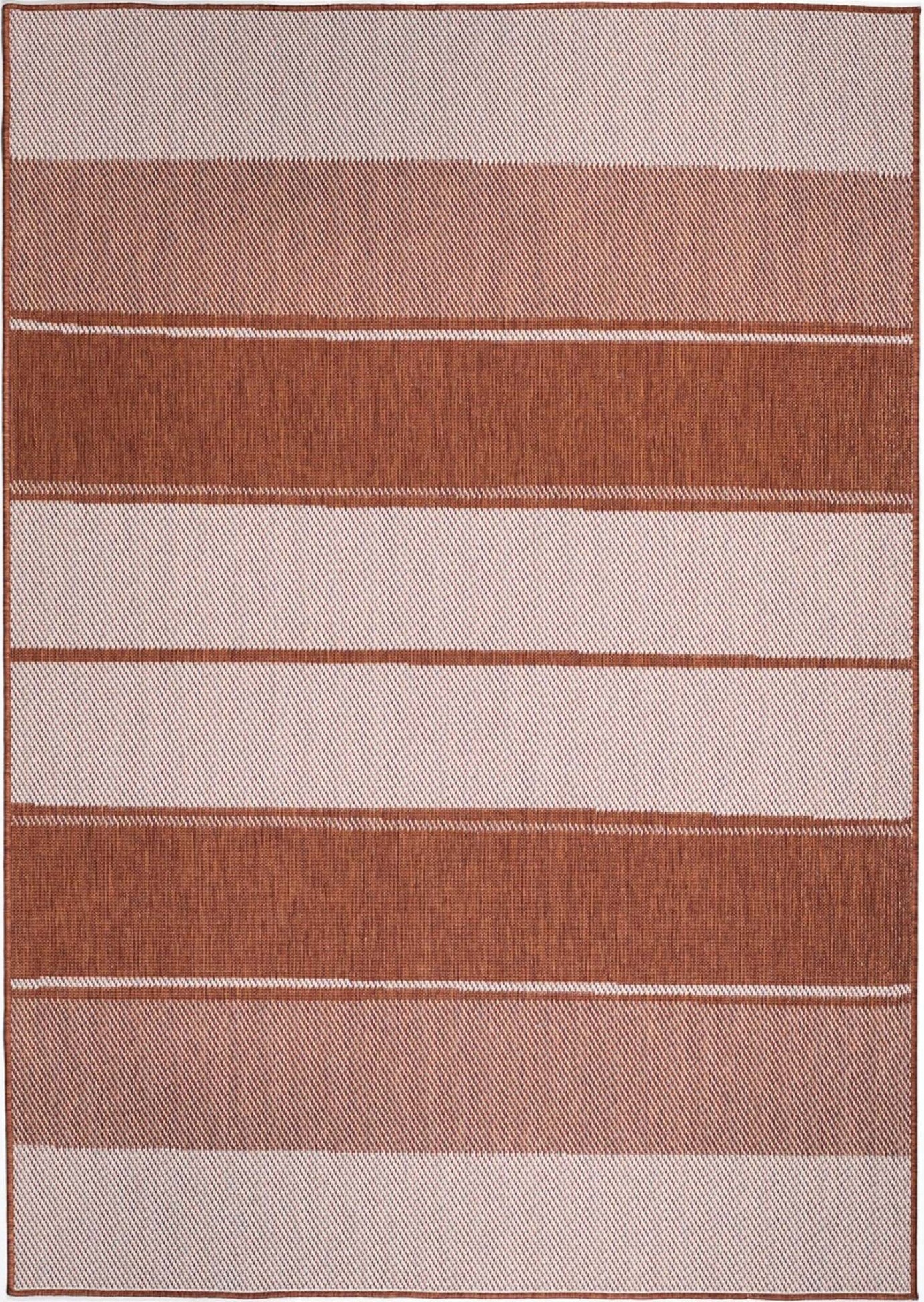 Duo Weave Outdoor Rug Black&Orange Stripes - Bargainia.com - 5060827251455 - DUO001003