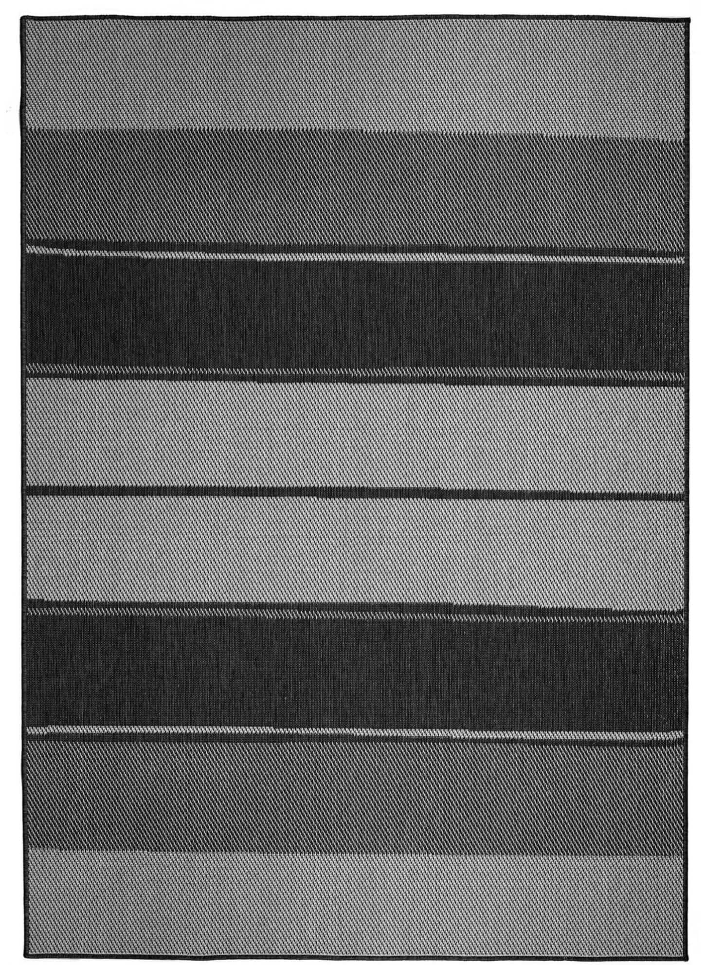 Duo Weave Outdoor Rug Black&Orange Stripes - Bargainia.com - 5060827251462 - DUO001004
