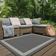 Duo Weave Outdoor Rug Bordered - Bargainia.com - 5060827251479 - DUO001005