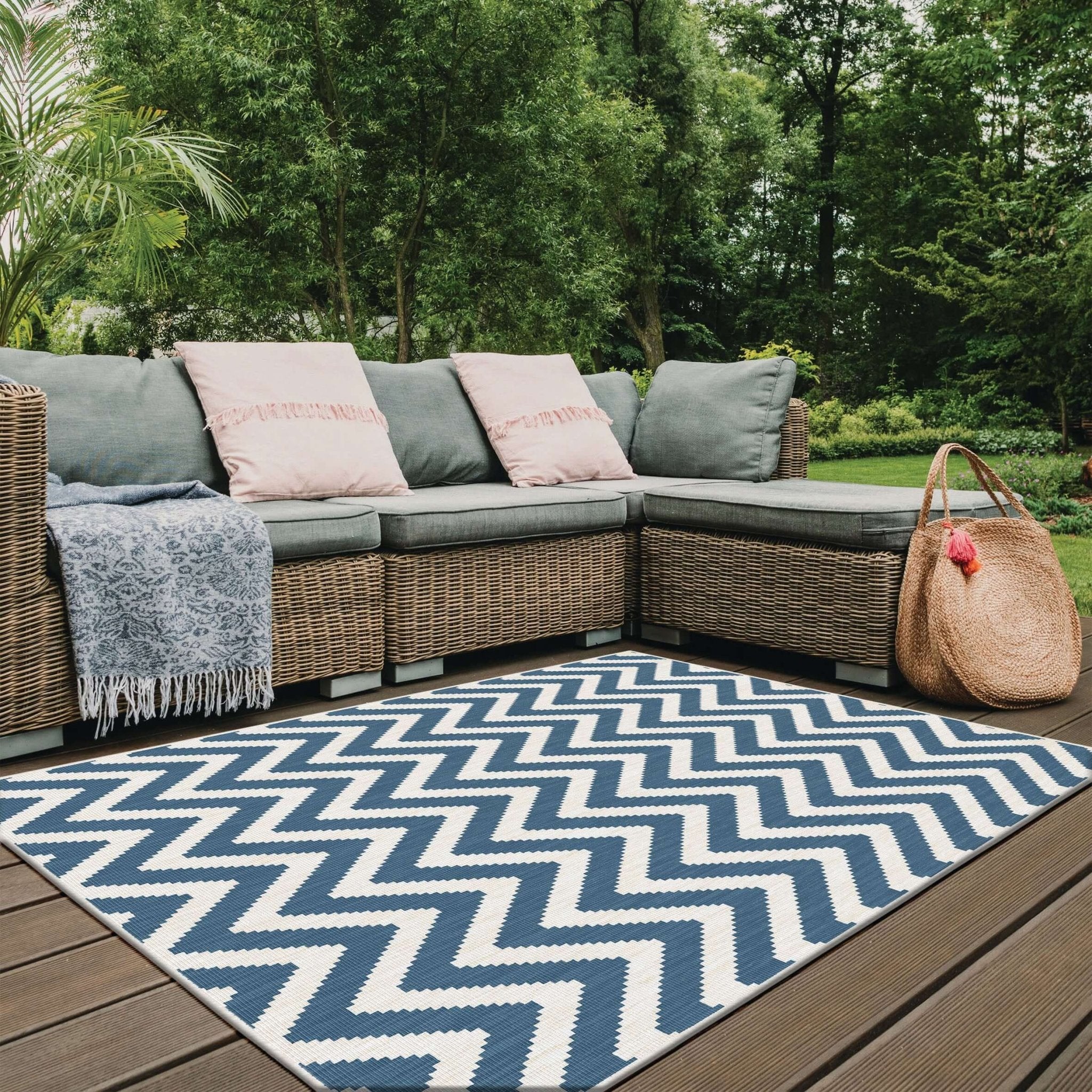 Duo Weave Outdoor Rug Chevron - Bargainia.com - 5060827254753 - DUO001016
