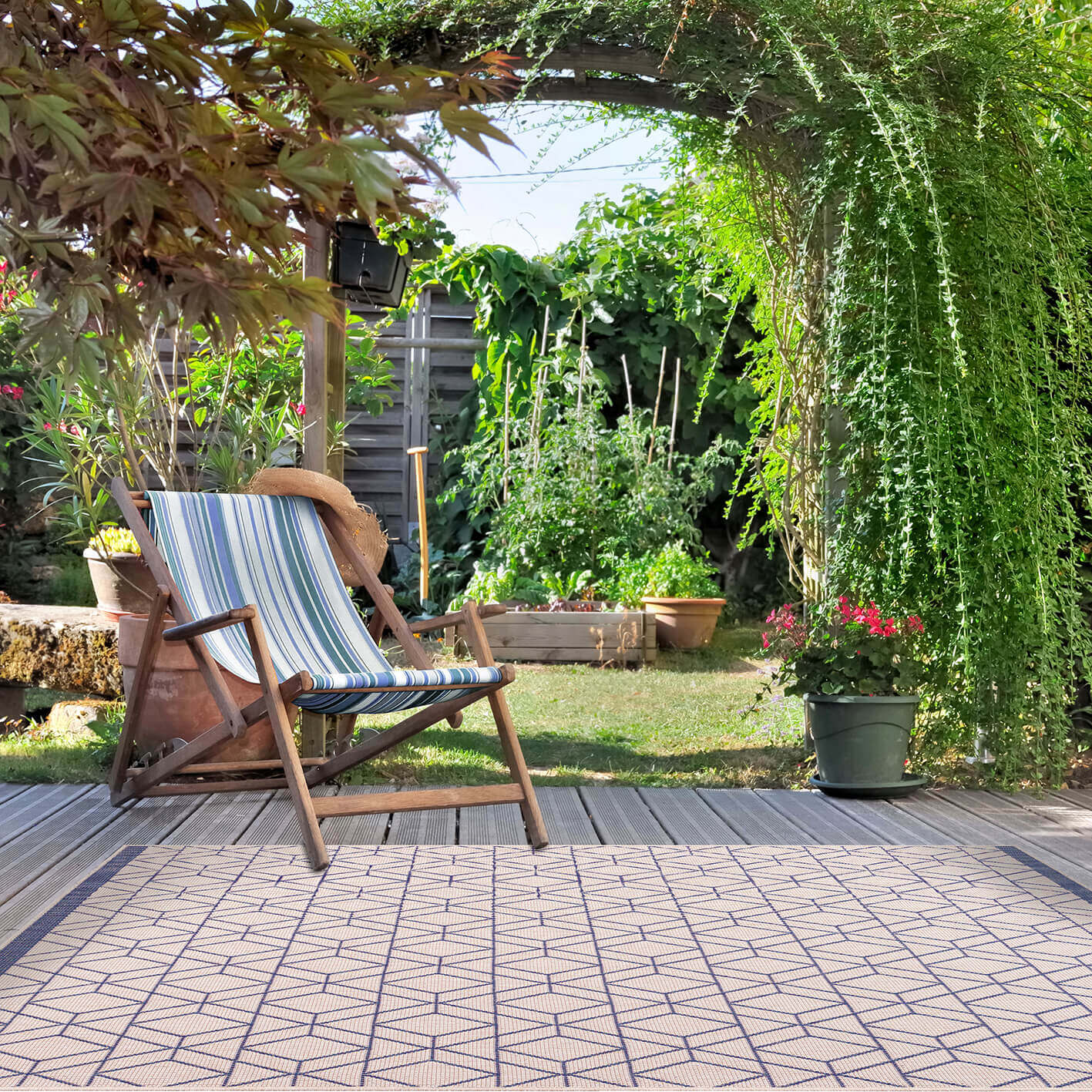 Duo Weave Outdoor Rug Diamonds - Bargainia.com - 5060827251516 - DUO001009