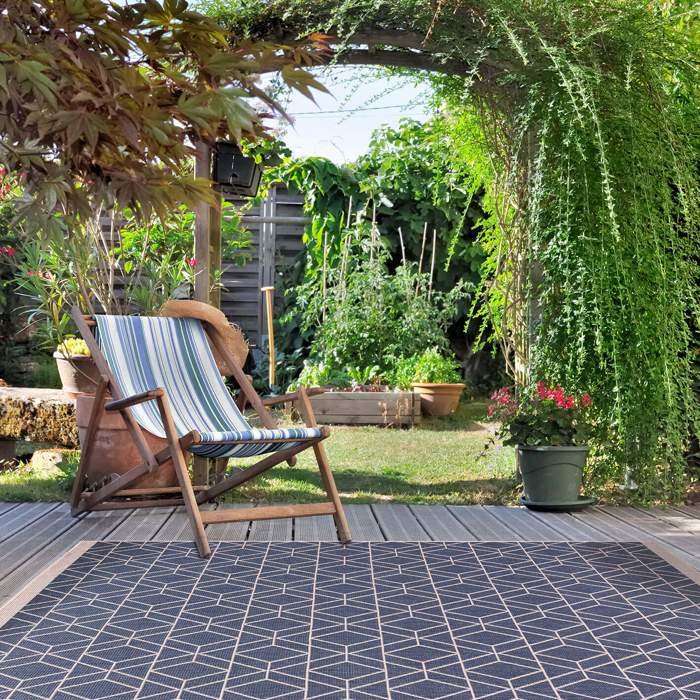 Duo Weave Outdoor Rug Diamonds - Bargainia.com - 5060827251516 - DUO001009