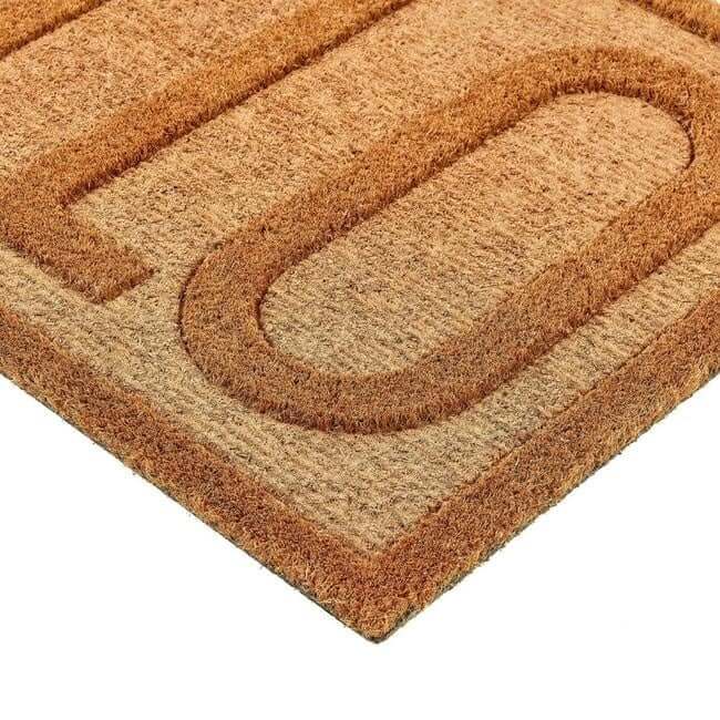 Durable Coir Scraper Doormat - Bargainia.com - 5026134611054 - MMCOIR_EMBHEL_045X075