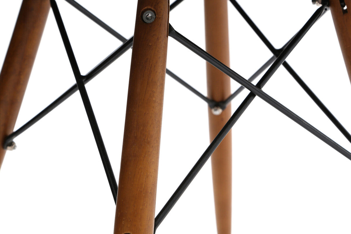 Parkar White Leather Effect Chair with Curved Back