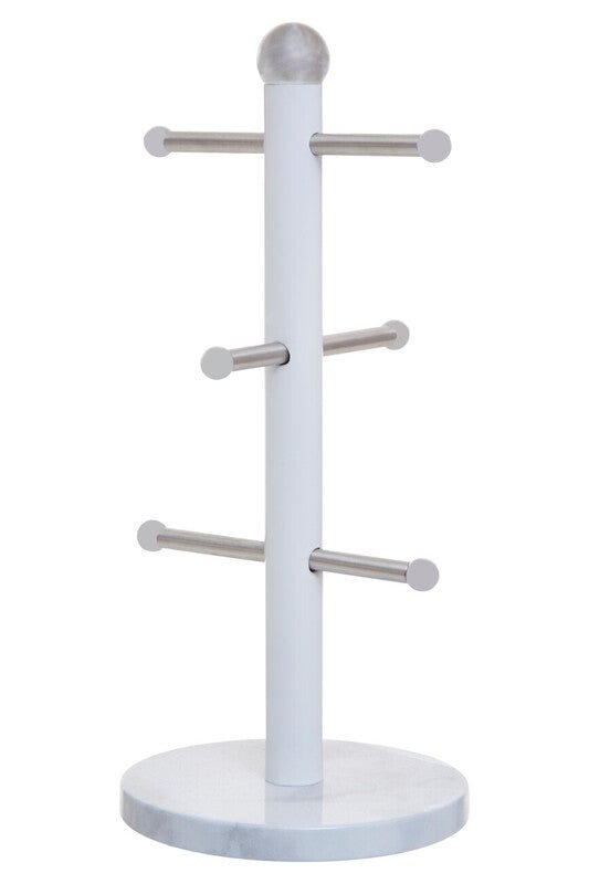 Easton Marble Effet and Silver Mug Tree - Bargainia.com - 5018705492421