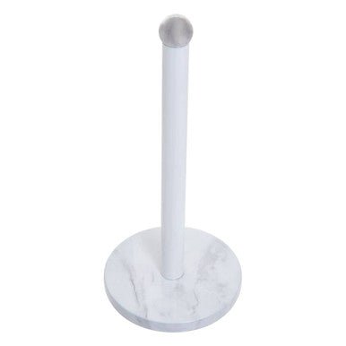 Easton White Marble Effect Kitchen Roll Holder - Bargainia.com - 5018705492414