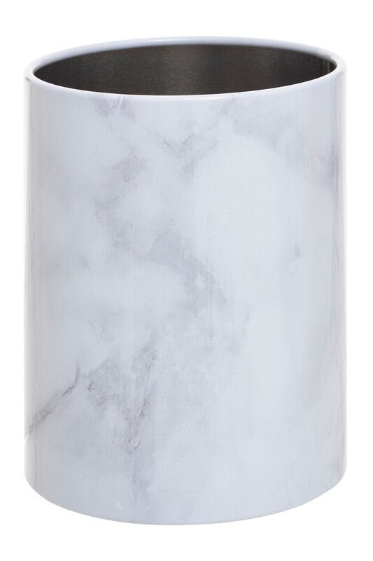 Easton White Marble Effect Utensil Holder - Bargainia.com - 5018705492353