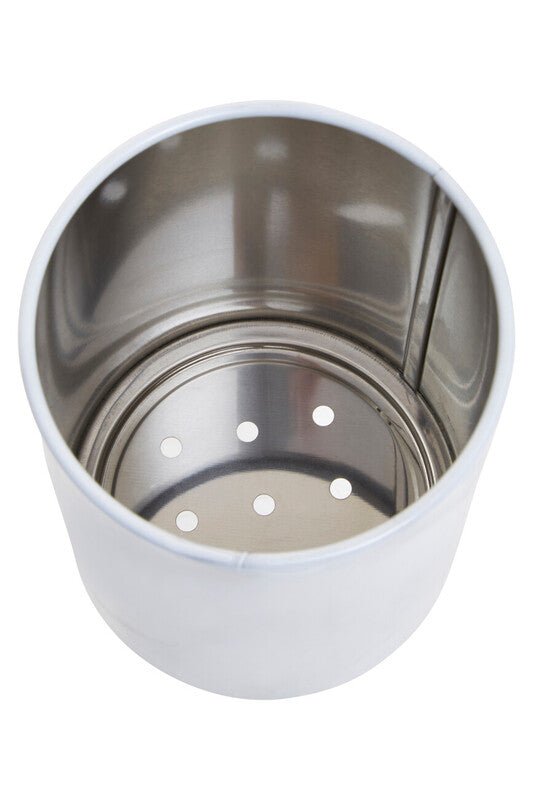Easton White Marble Effect Utensil Holder - Bargainia.com - 5018705492353