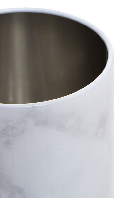 Easton White Marble Effect Utensil Holder - Bargainia.com - 5018705492353