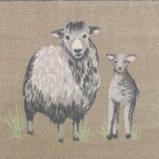 Eco - Friendly Cotton Animal Mat - Bargainia.com - 5026134538283 - HGDESI_SHEEP1_065x085