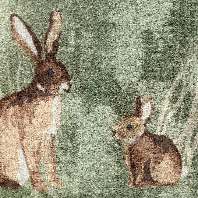 Eco - Friendly Cotton Animal Mat - Bargainia.com - 5026134610668 - HGDESI_RABBT1_065X085