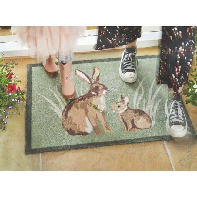 Eco - Friendly Cotton Animal Mat - Bargainia.com - 5026134610668 - HGDESI_RABBT1_065X085