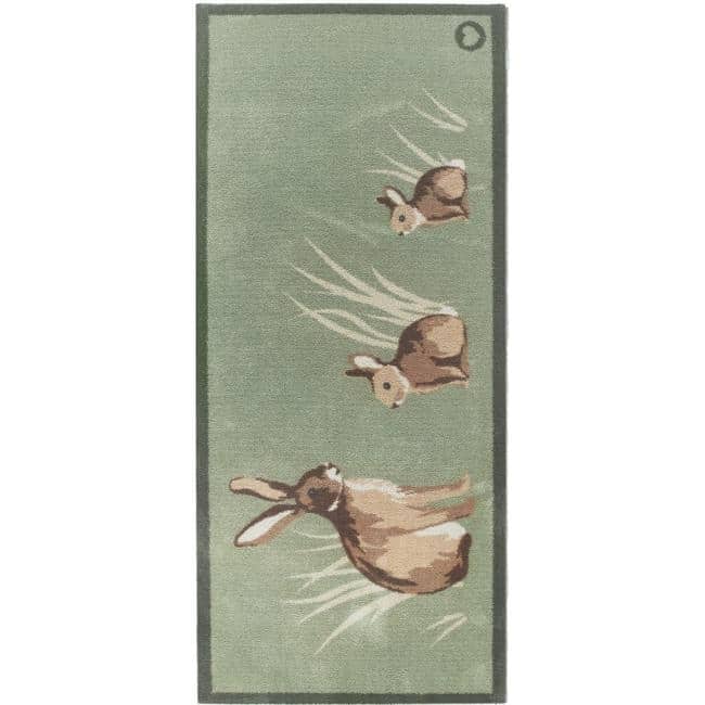 Eco - Friendly Cotton Animal Mat - Bargainia.com - 5026134610675 - HGDESI_RABBT1_065X150